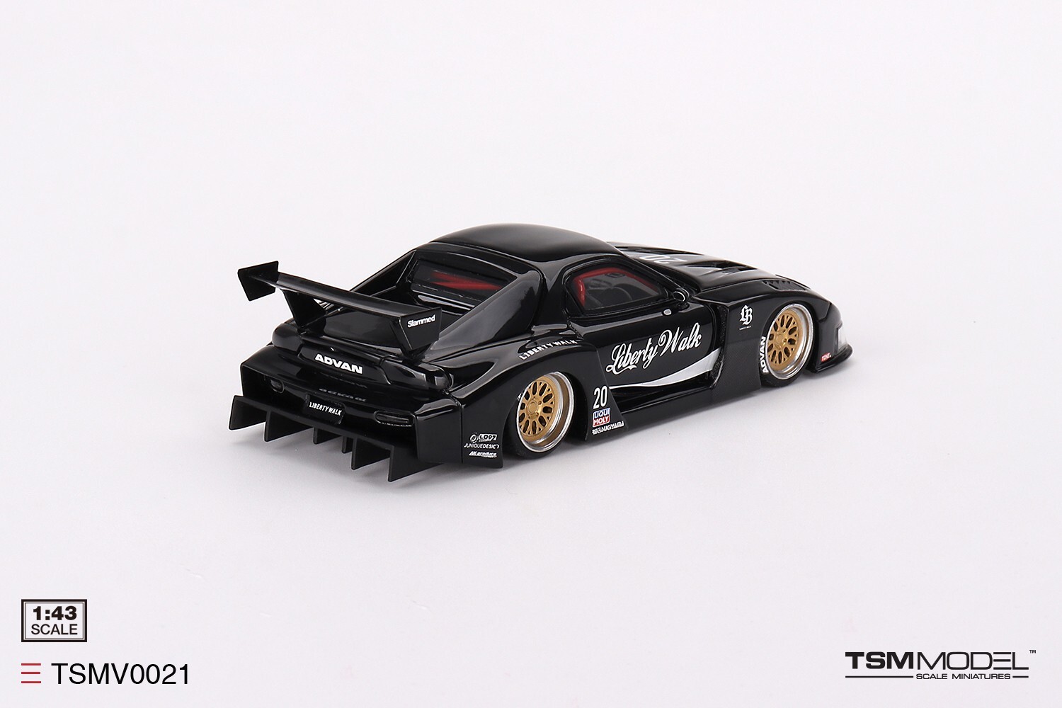 TSM-Model 1:43 Mazda RX-7 LB-Super Silhouette Liberty Walk Black TSMV0021