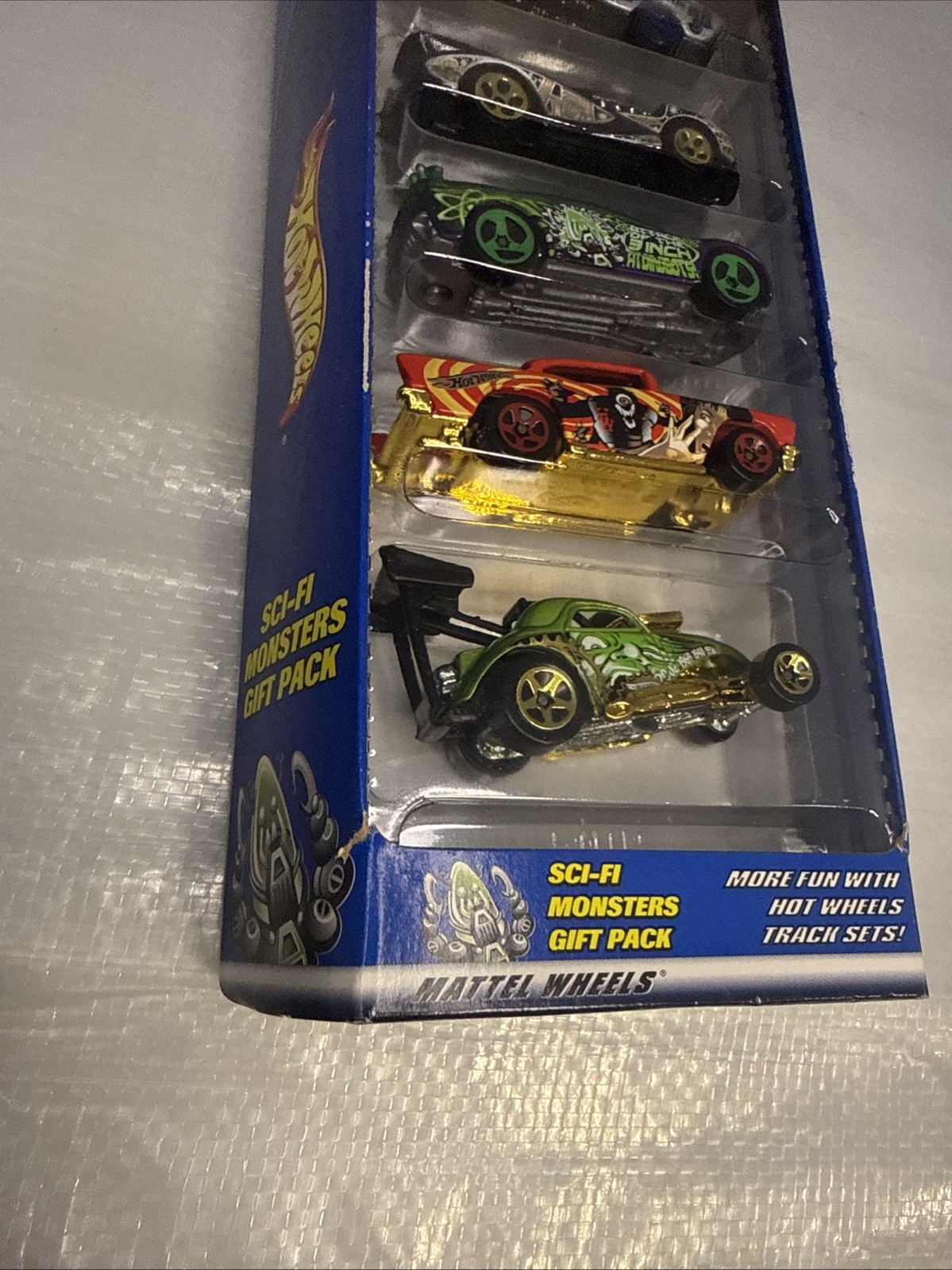 2000 HOT WHEELS SCI-FI MONSTERS GIFT PACK 5 CAR SET NEW UNOPENED PACKAGE 54423