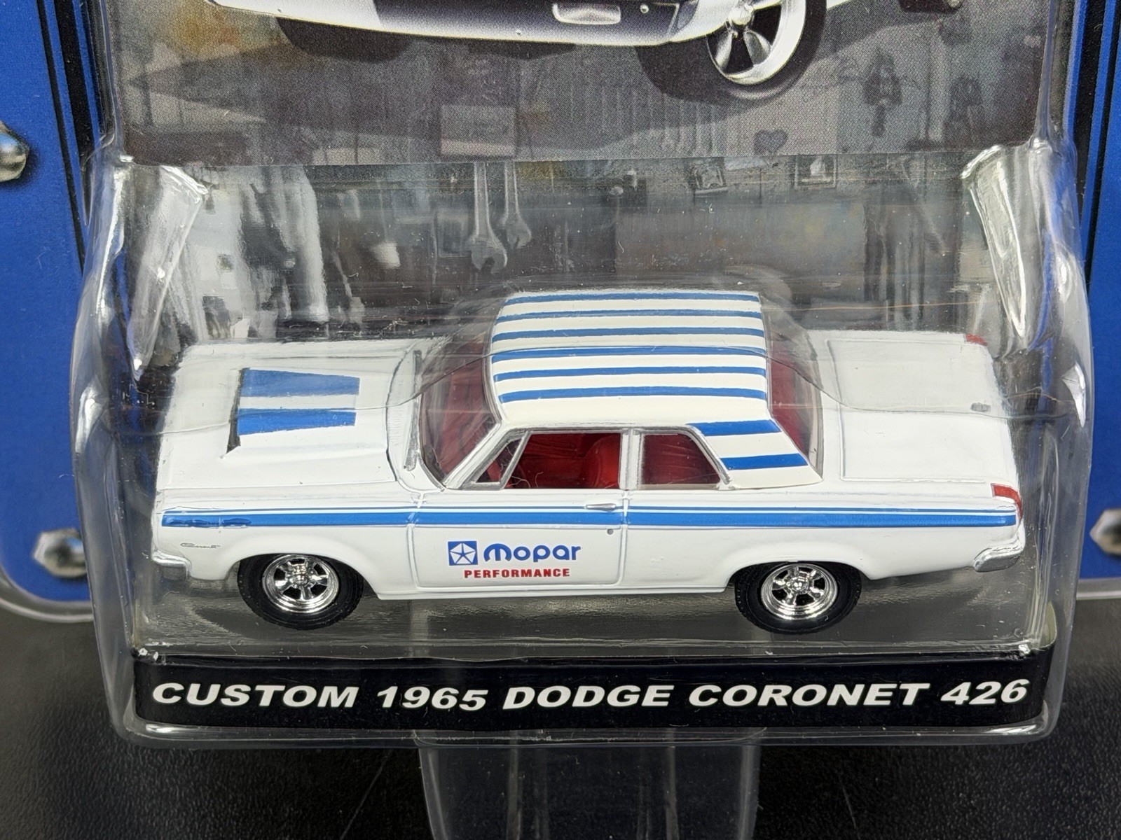 Greenlight Muscle Car Garage Custom 1965 Dodge Coronet 426 Mopar White 1:64 NIP