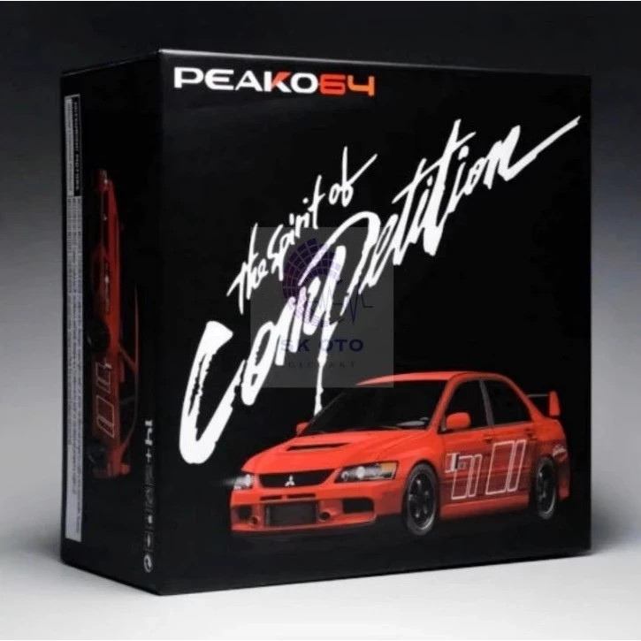 **RARE** Y.E.S. Model x Peako 1:64 Mitsubishi Lancer Evolution 9 Ralliart Red