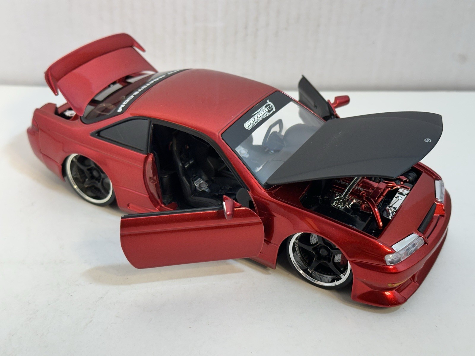 JADA OPTION D 1998 NISSAN 240SX (S-14) RED 1:24 DIECAST MODEL CAR NEW NO BOX
