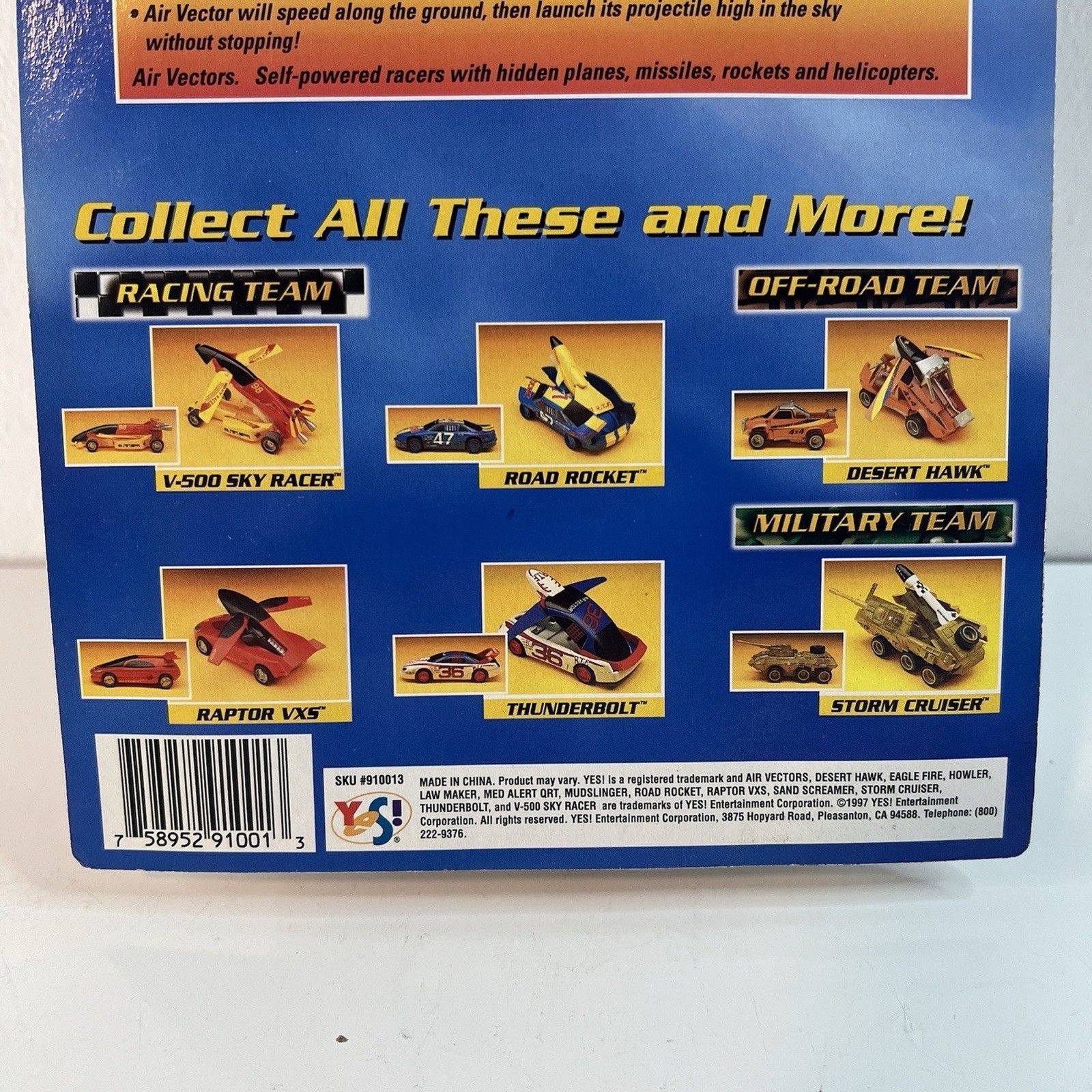 Yes! Toys Air Vectors Self-Transforming Vehicles Thunderbolt NIB