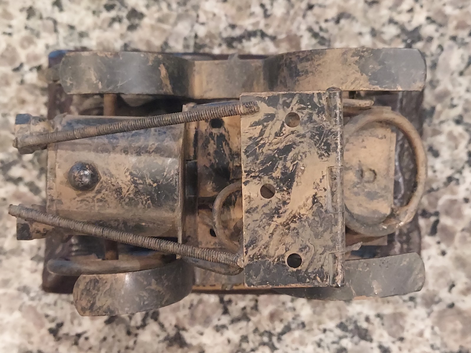 Ford 1910 Steampunk Scrap Metal Art Sculpture Wood Base