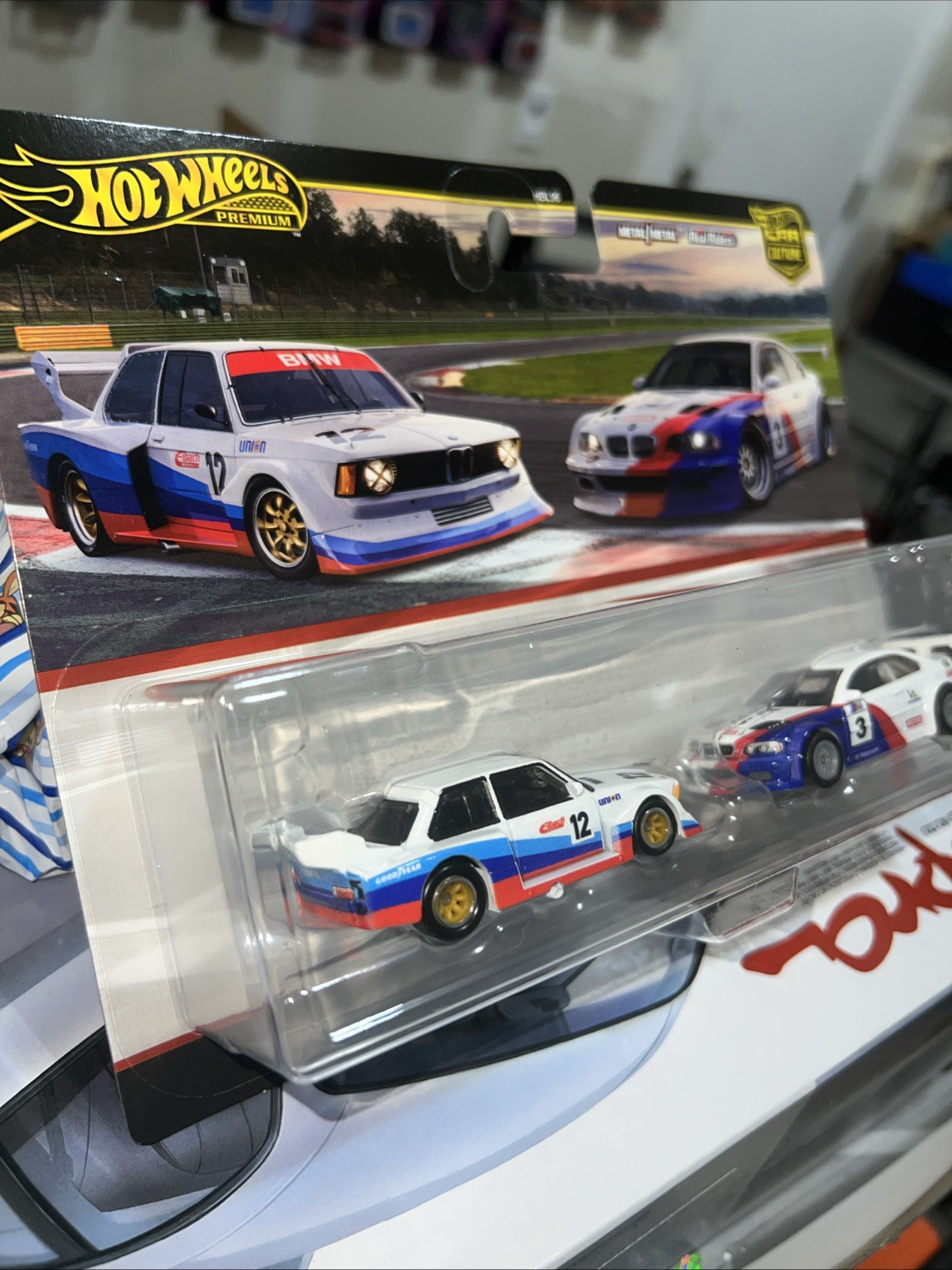 2025 hot wheels premium car culture bmw 320 group 5 & 2001 bmw m3 gtr – 2 pack
