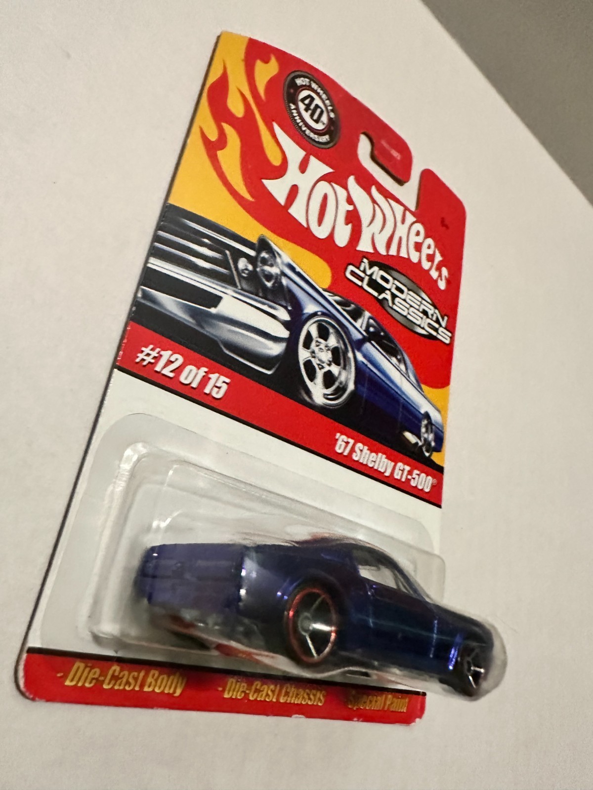 Hot Wheel Modern Classics 12 of 15 – 67 Shelby GT-500 – Blue -w/Protector