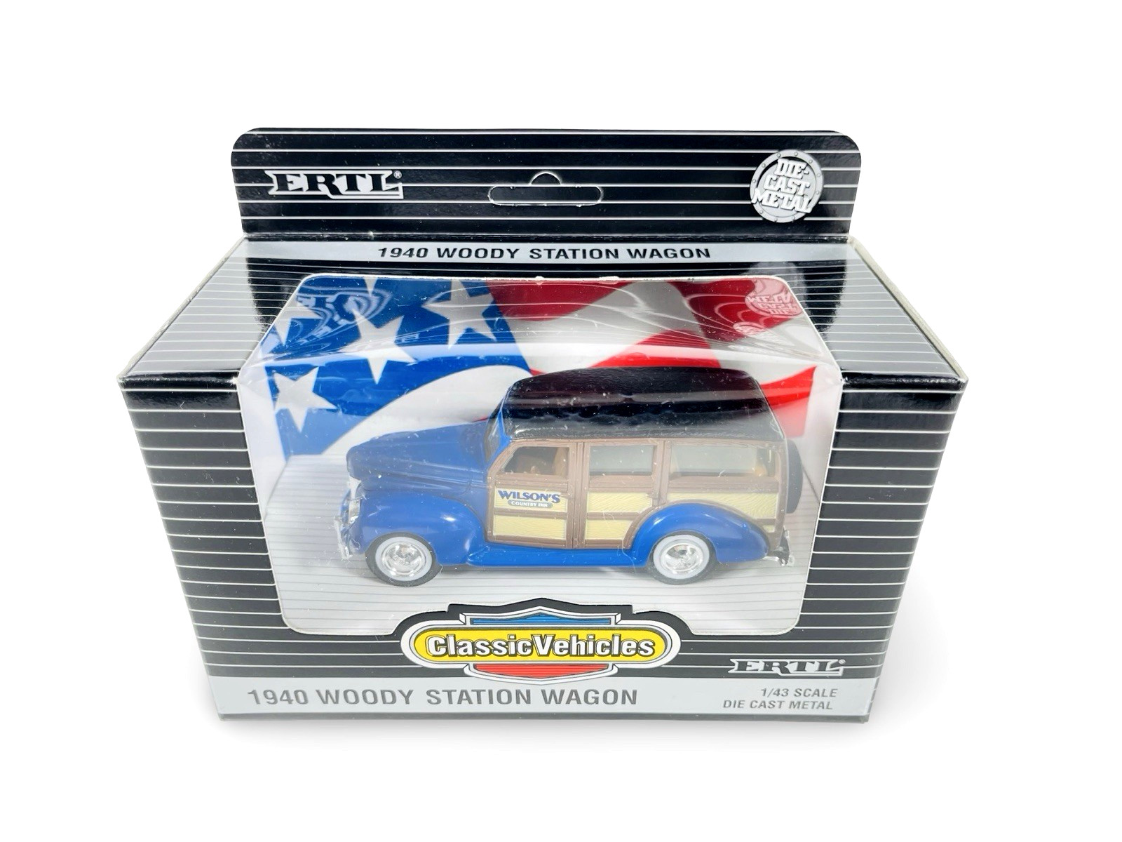 Qty 4 Ertl Delivery Woody & Panel Trucks, Pick-Up Die Cast~ NRFB 1:43 O Scale