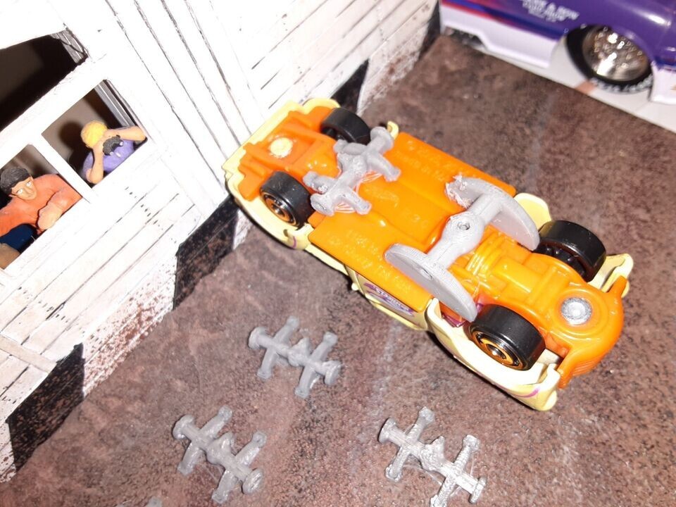 Hot wheels 1:64 Lift Kit 5 Kits Swap Mud Off Road Truck axles Rubber Tire Custom