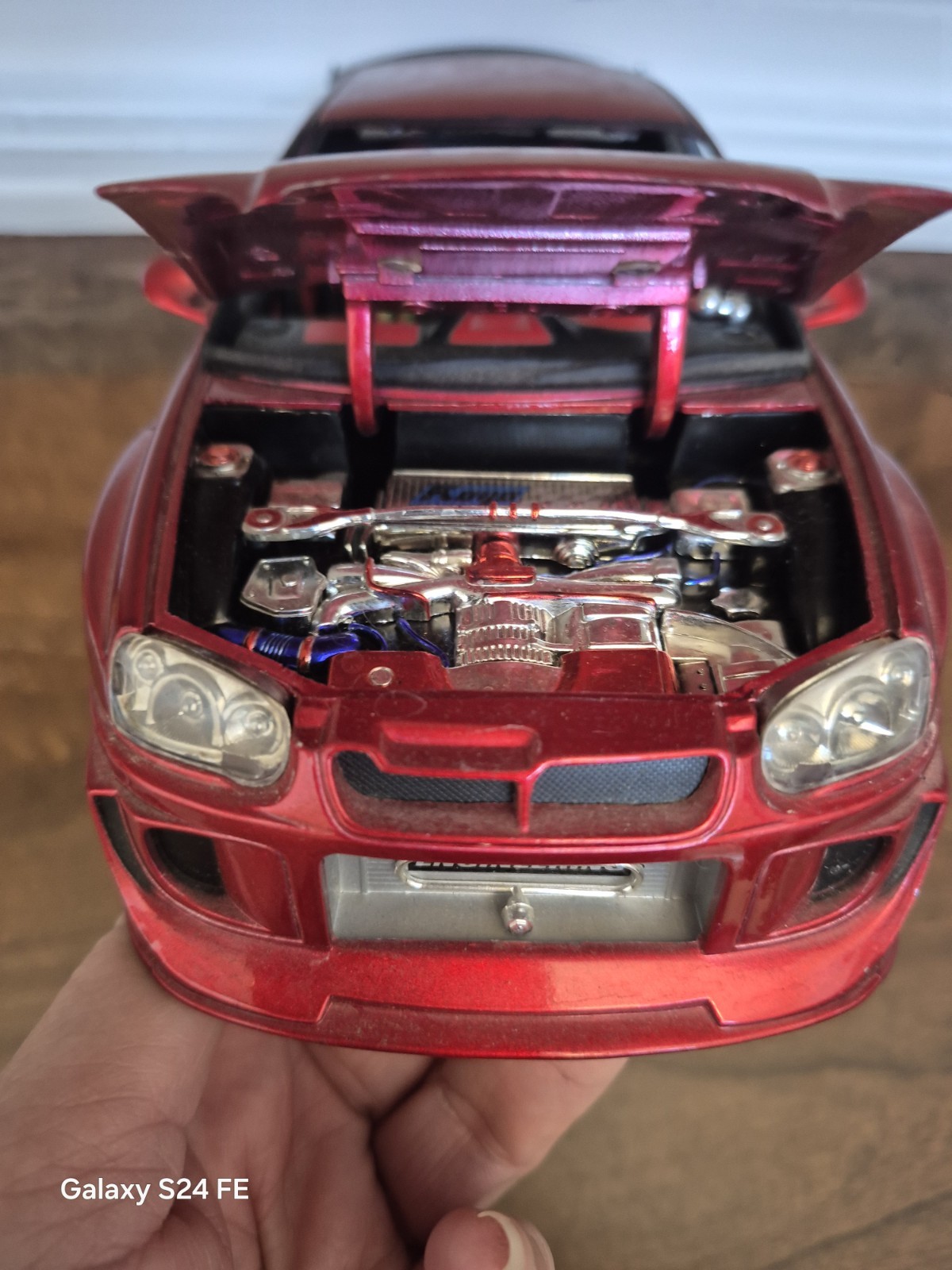 Jada Toys Import Racer 1:18 Scale Red Metallic Subaru WRX STi Sedan No Box