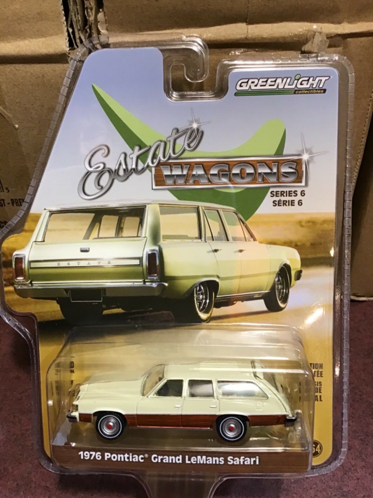 Greenlight Estate Wagons series 6 1976 Pontiac Gran Lemans wagon.