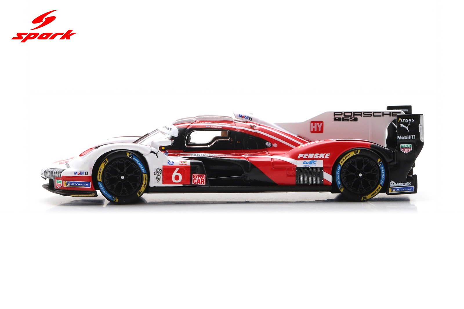 Spark 64S064 1/64 Porsche 963 No.6 PENSKE MOTORSPORT 2nd Le Mans 24H 2025