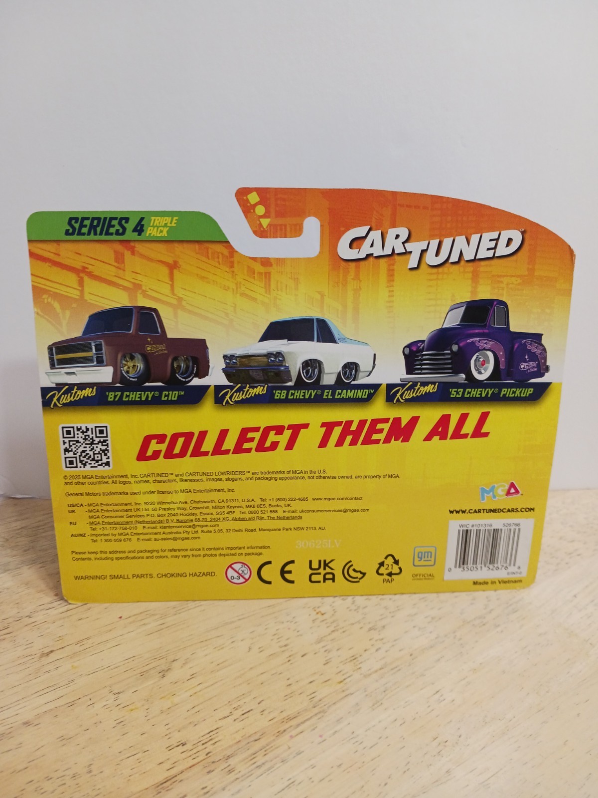 Car Tuned ’87 Chevy C10 Custom Shop-Rigs Car Carrier-3 Pack Series 4-Lot