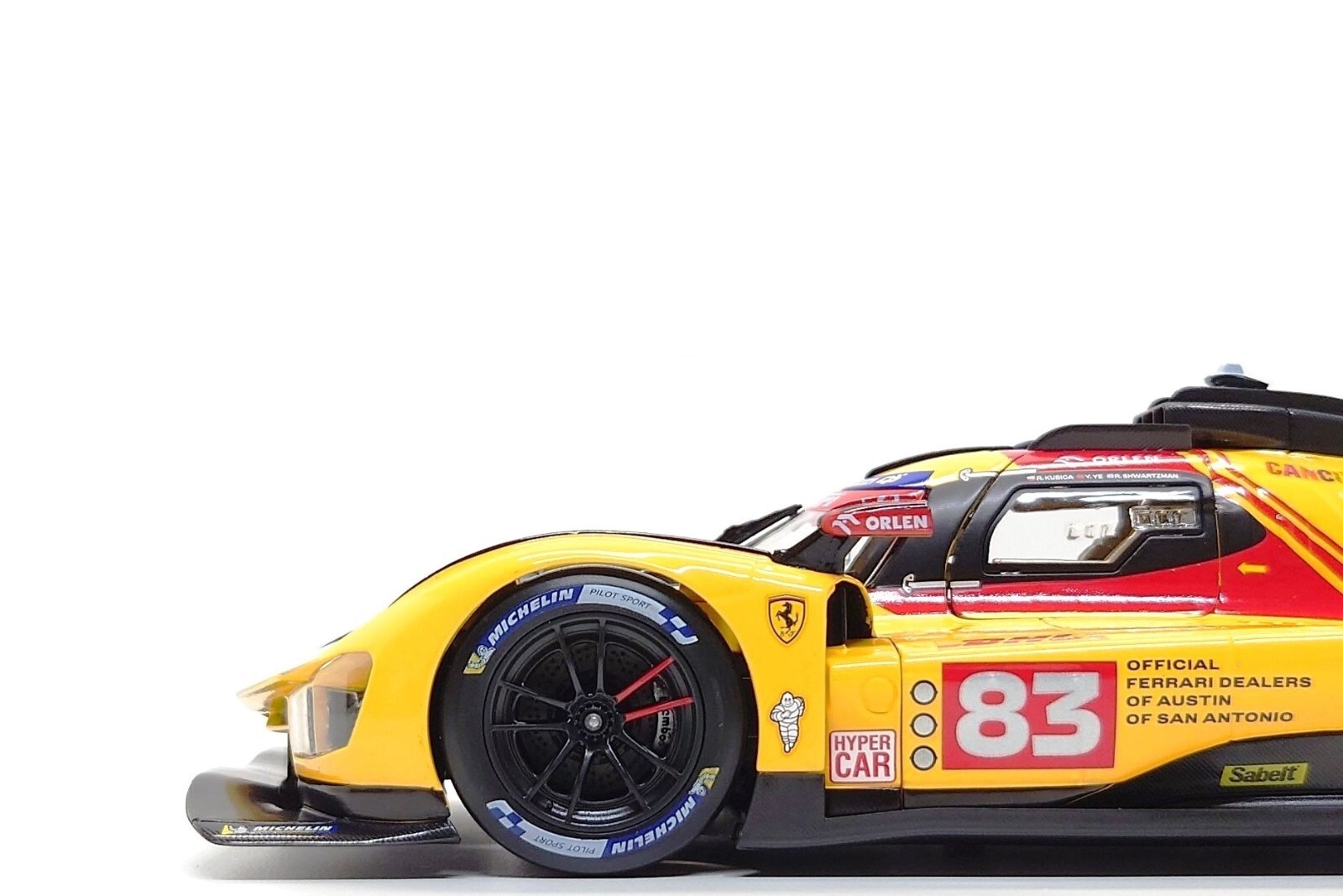 (Damaged Box) Bburago 1:18 Ferrari 499P #83 – 4th Place WEC Qatar 2024