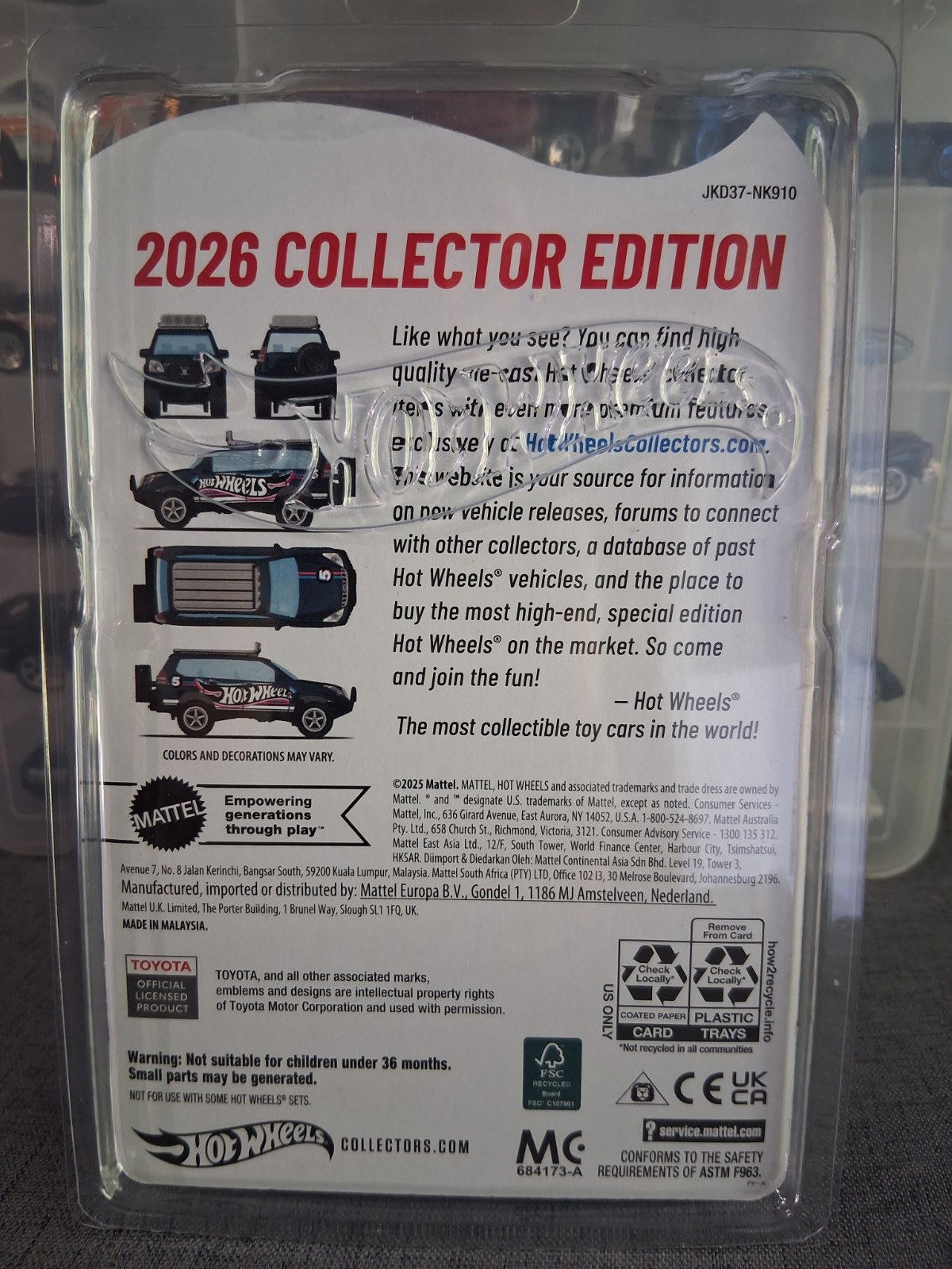 Hot Wheels ’05 Toyota Land Cruiser Prado Mail-in Collectors Edition