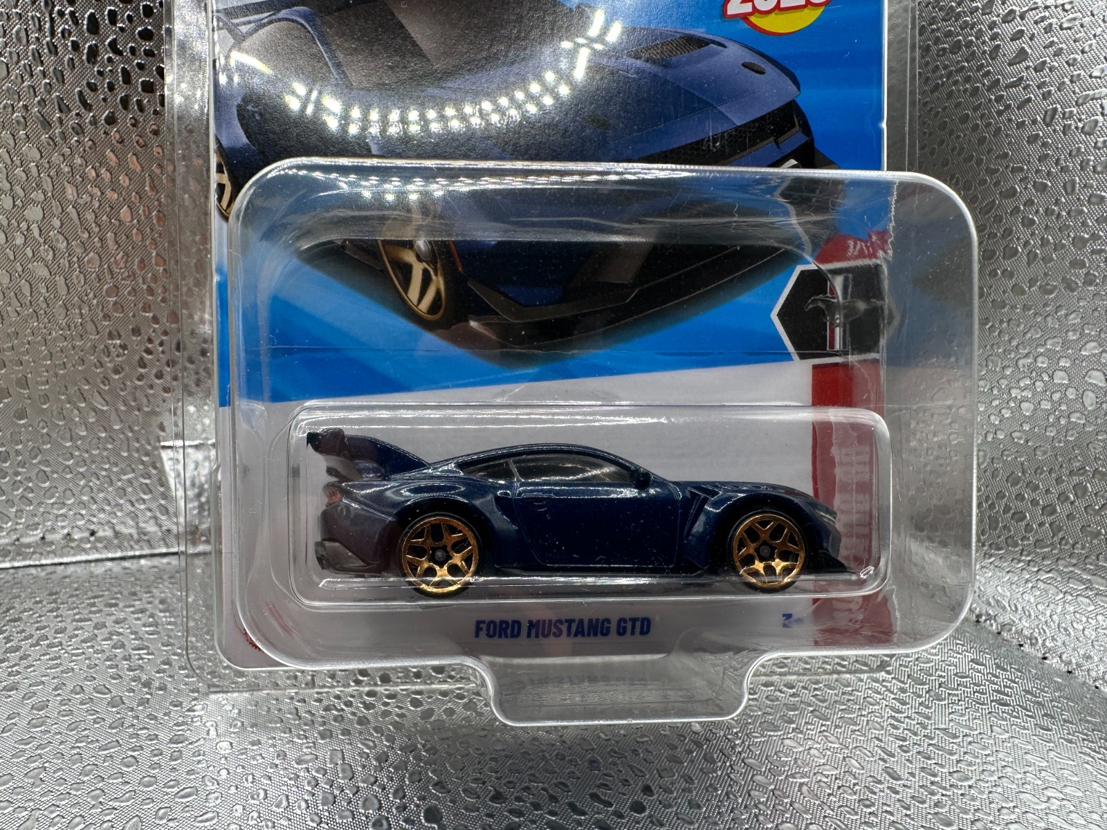 Hot Wheels Ford Mustang GTD Super Treasure Hunt and Normal Cars Lot of 3 w Case