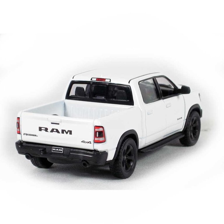 (5413) 5″ Die-cast: 2019 RAM 1500 Pickup Truck (WHITE color) 1/46 Scale