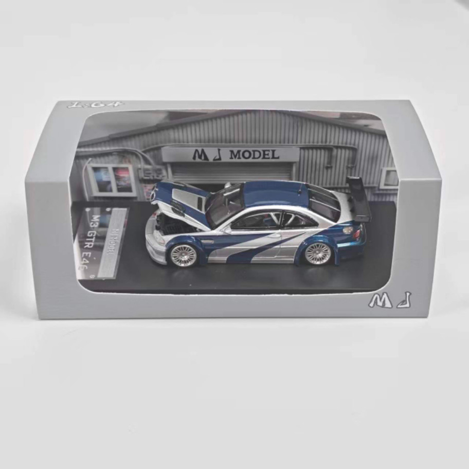 MJ 1:64 BMW M3 GTR NSF Need for Speed Diecast Coating Alloy Car Model Gift Home