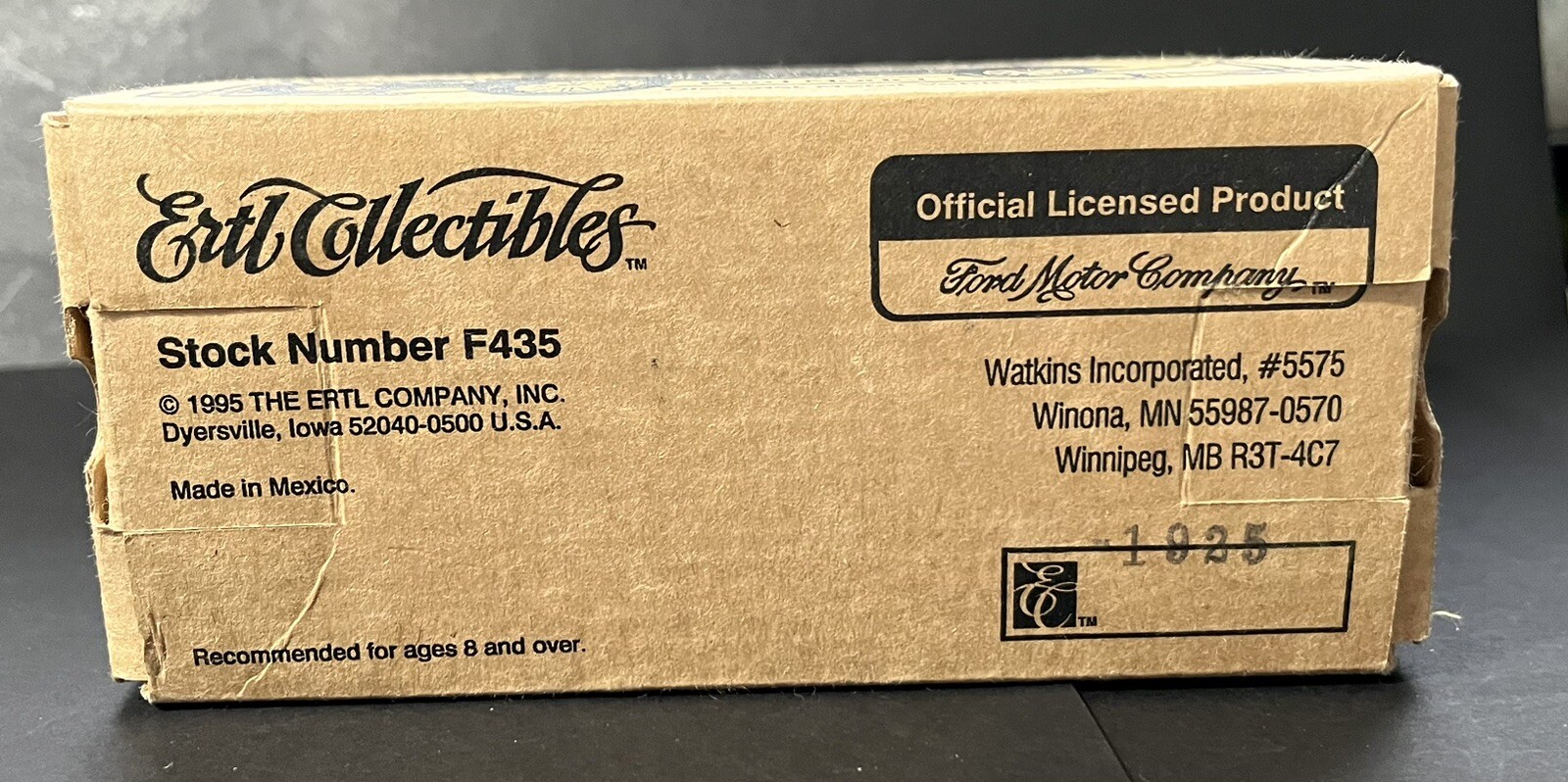 Vintage 1995 Ertl Collectibles Watkins Ford Delivery Model T #F435 Coin Bank