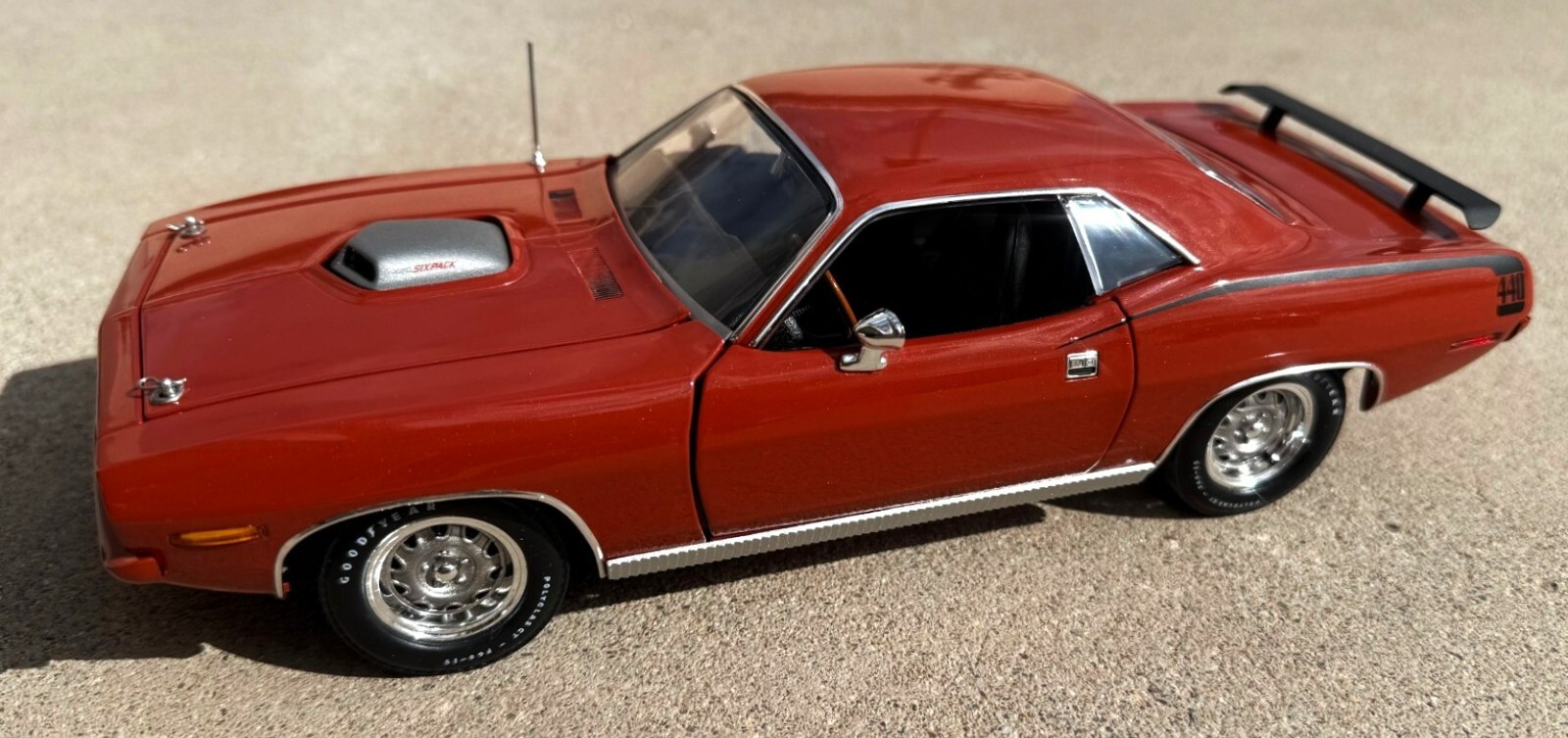 1/18 scale, YCID #37, 1970 CUDA, 440/6 pack, Deep Burnt Orange, 1 of 199