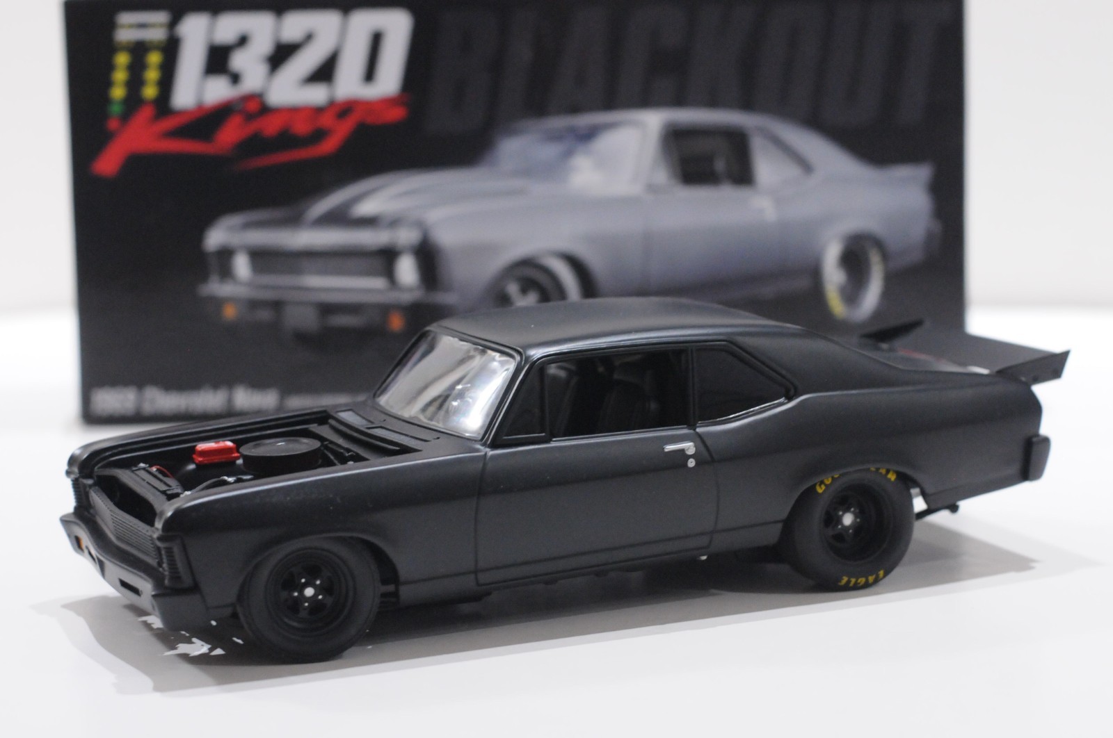 GMP 1969 CHEVROLET NOVA 1320 KINGS MATT BLACK SCALE 1:18 LIMITED 1 OF 570