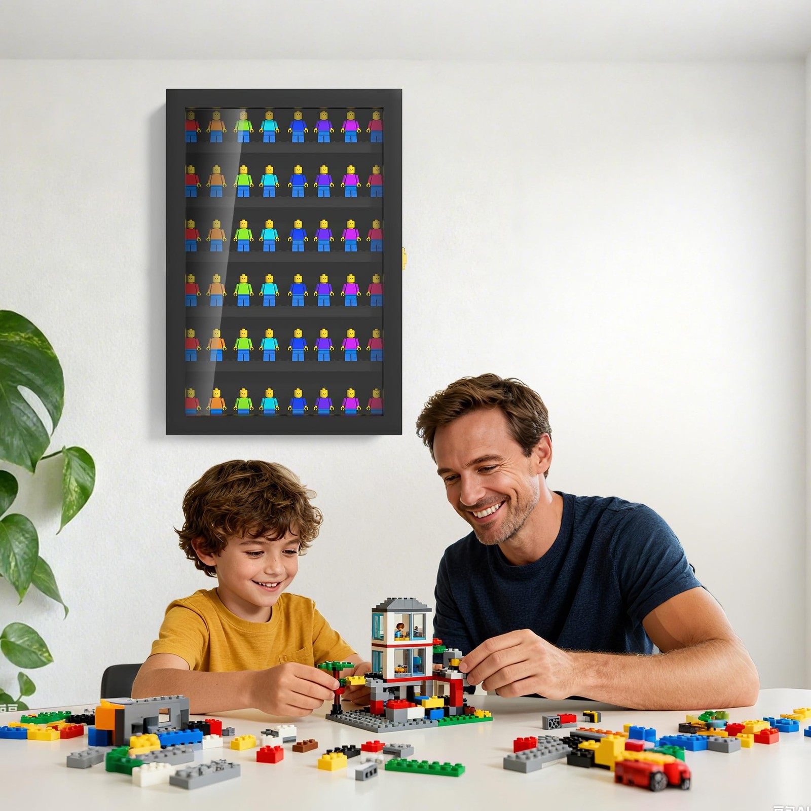 6 Layers Minifigure Display Case for Lego, Building Wall Display Cabinet Show…