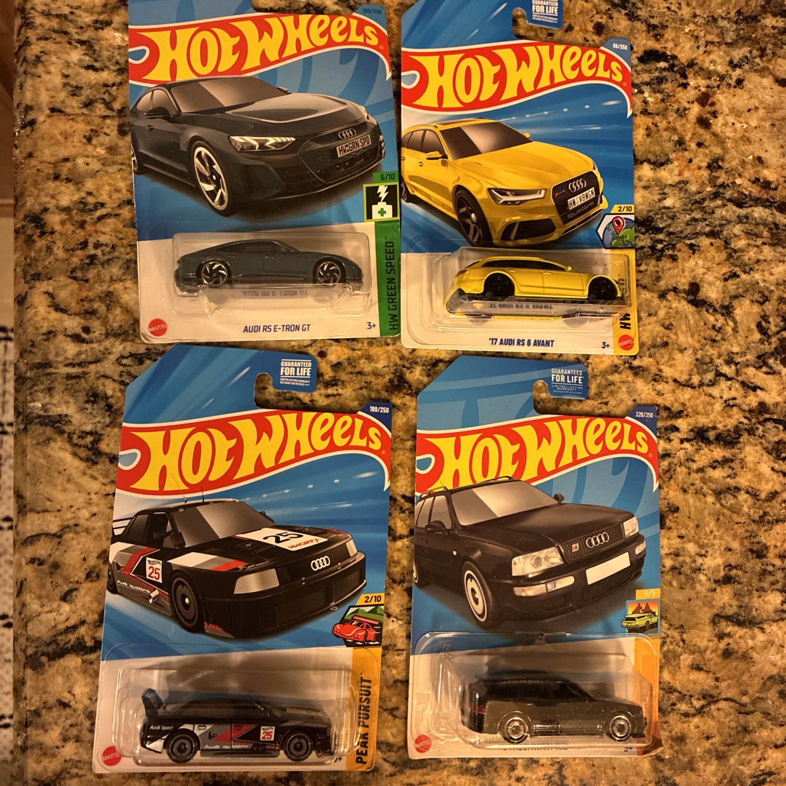 Hotwheels Audi Lot 4 Pack
