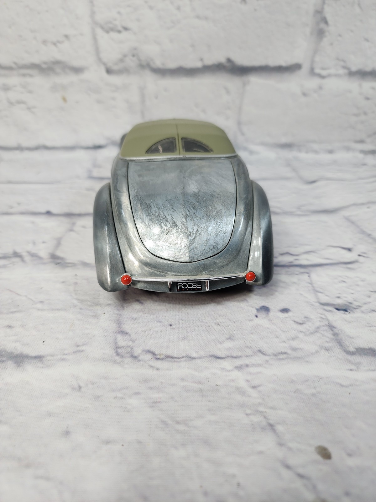 JL Full Throttle Foose Design 1936 Ford Chip Roadster 1:18 Scale Raw Metal Steel