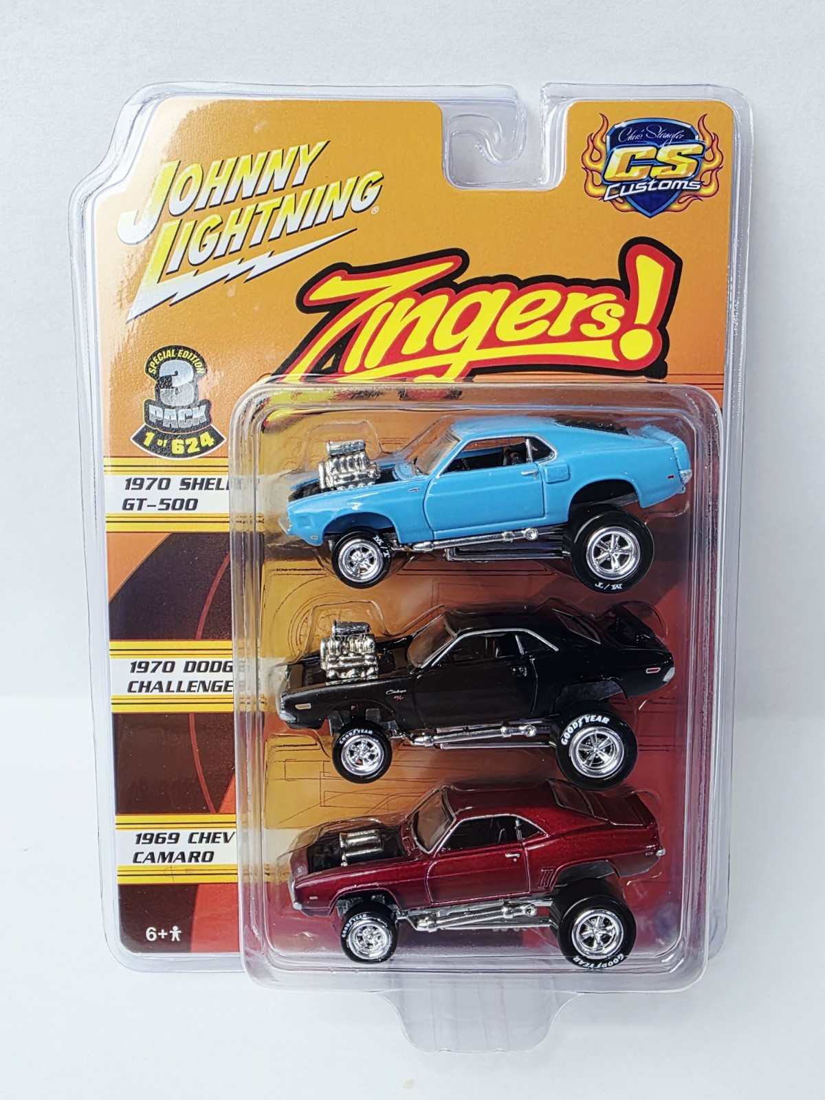 JOHNNY LIGHTNING ZINGERS SHELBY CHALLENGER CAMARO SPECIAL 3 PACK NEW NICE!!!