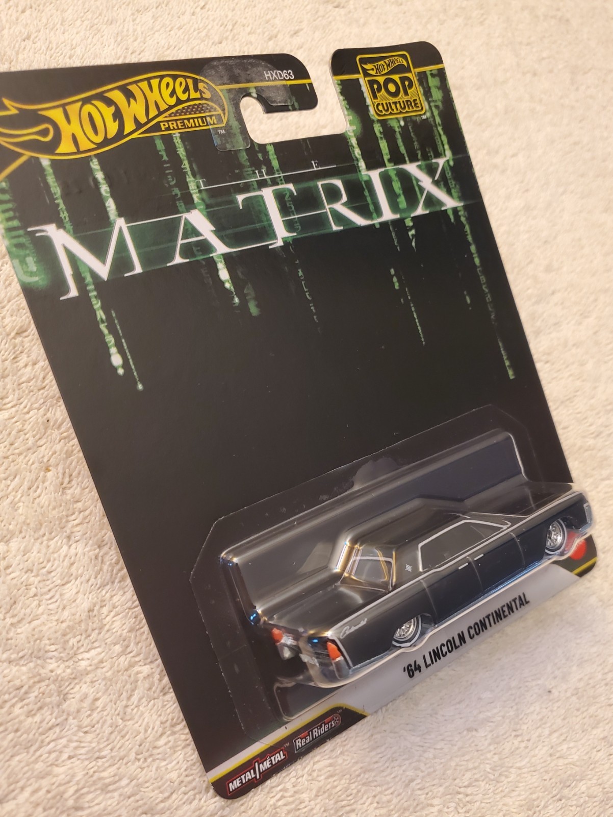 Hot Wheels 1964 LINCOLN CONTINENTAL, Black, Matrix, Red Or Blue Pill, Morpheus