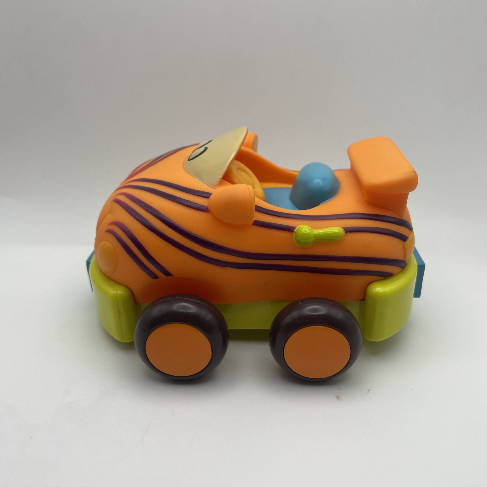 Just B You Brand – Pull Back & Go Rubber Cars – Friction Toys – Set Of 4