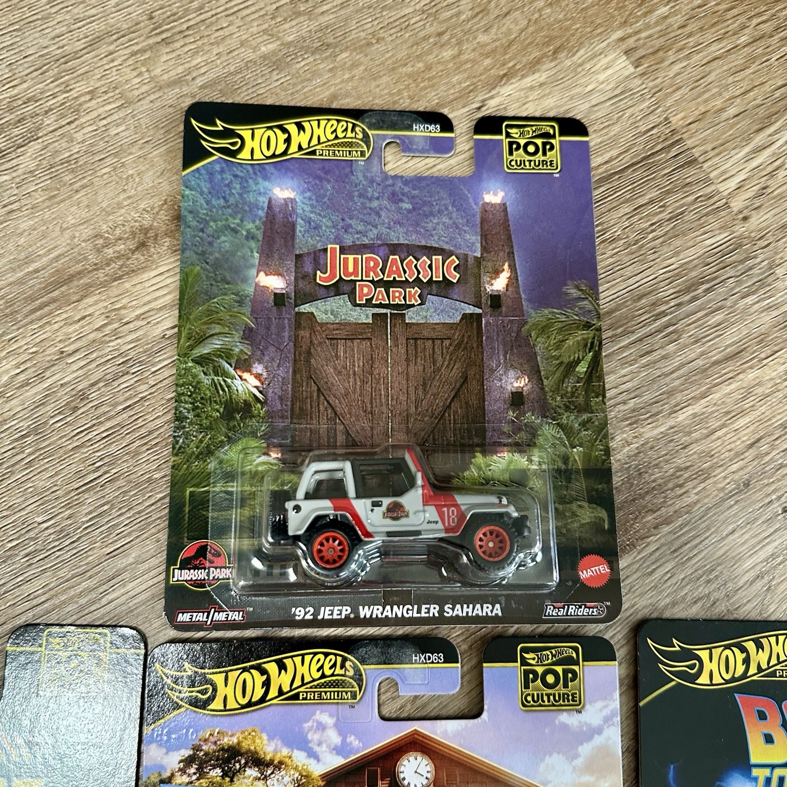 10 Hot Wheels Pop Culture Back to the Future Time Machine Diecast Jurassic Park