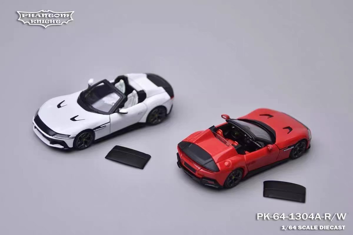 PK 1:64 Leap Horse 12Cilindri Coupe Convertible Alloy Car Model