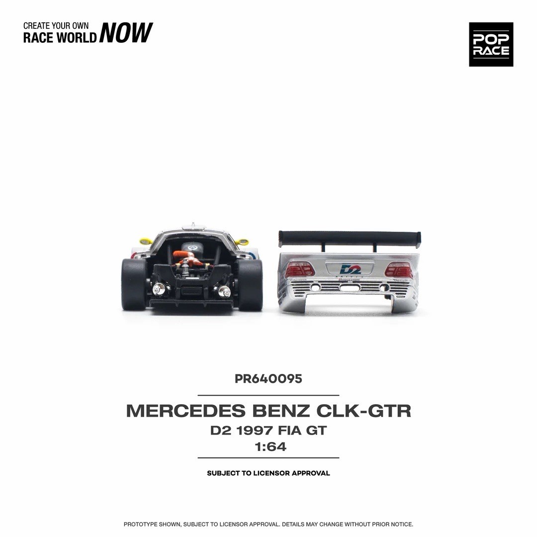 Pop Race Mercedes Benz AMG CLK GTR D2 Privat #11 1997 FIA GT 1/64 PR640095