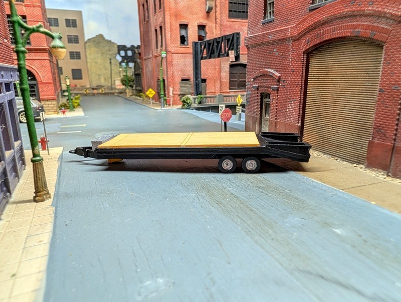 1/87 HO Scale Custom Built Flatbed Equipment Trailers, 3D Printed Models