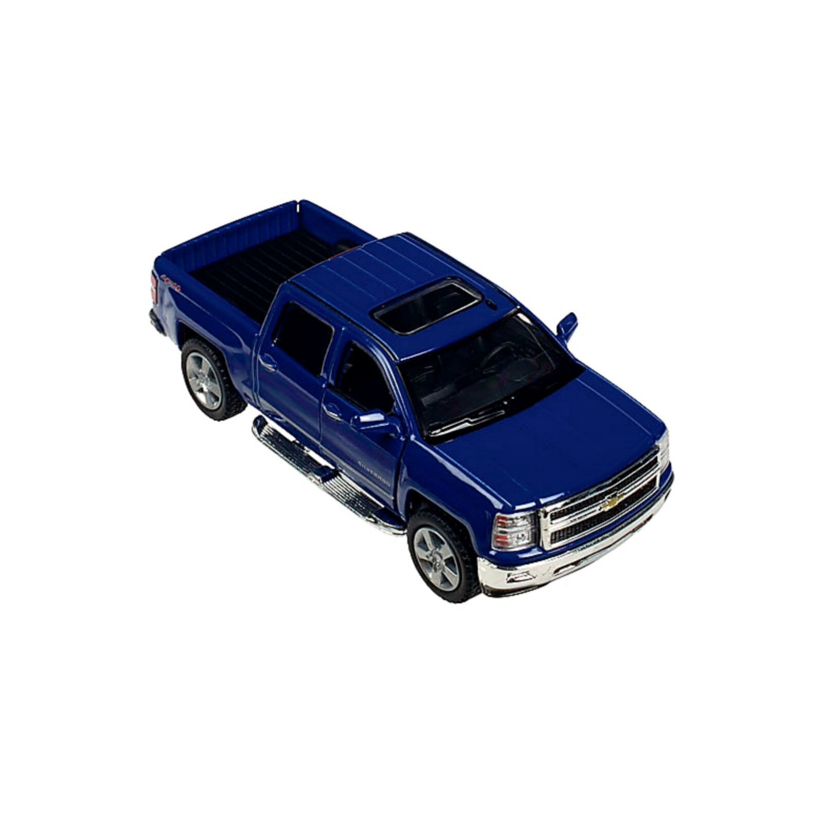 5381D BYKinsmart 5″ 2014 Chevrolet Silverado Truck Diecast Model Toy 1:46 Blue