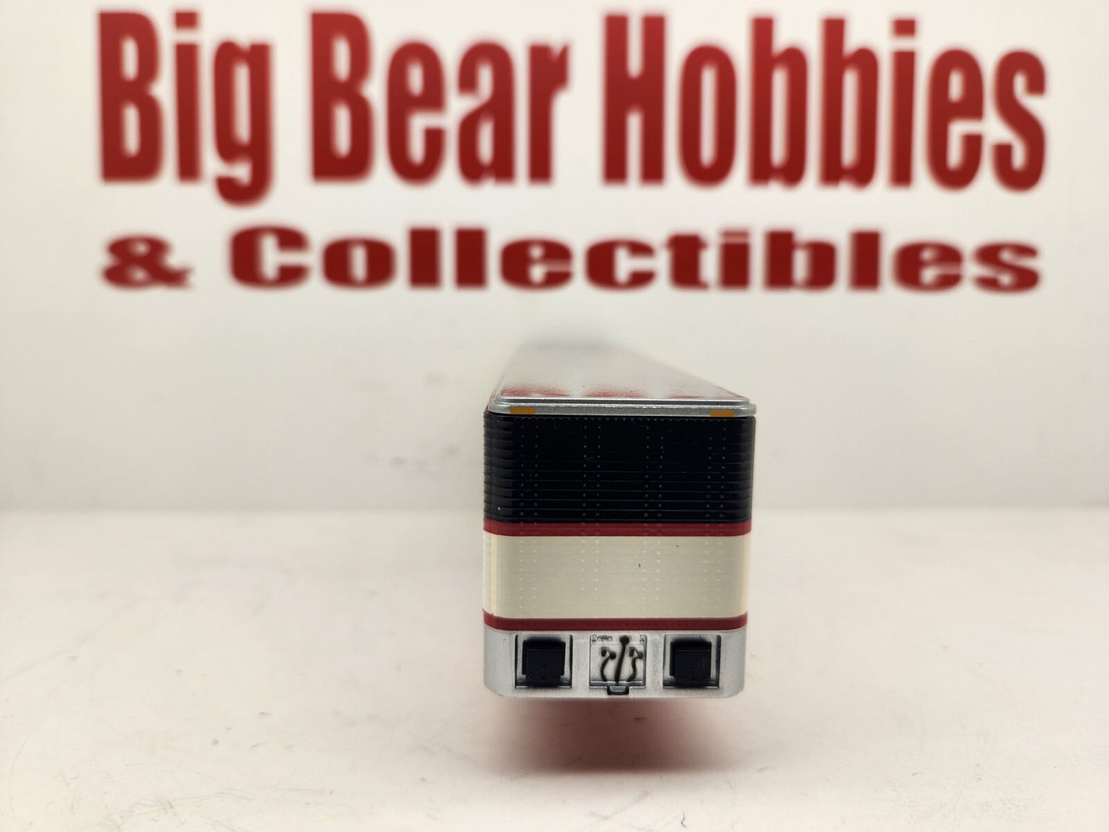 New 1/64 DCP Black,Tan, & Red Graphics Vintage Van Trailer