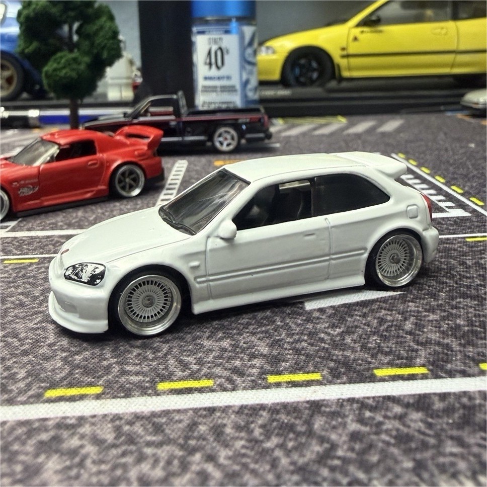 Hot Wheels Honda Civic Type R EK9 1999 White Diecast 1:64 JDM Special Ed