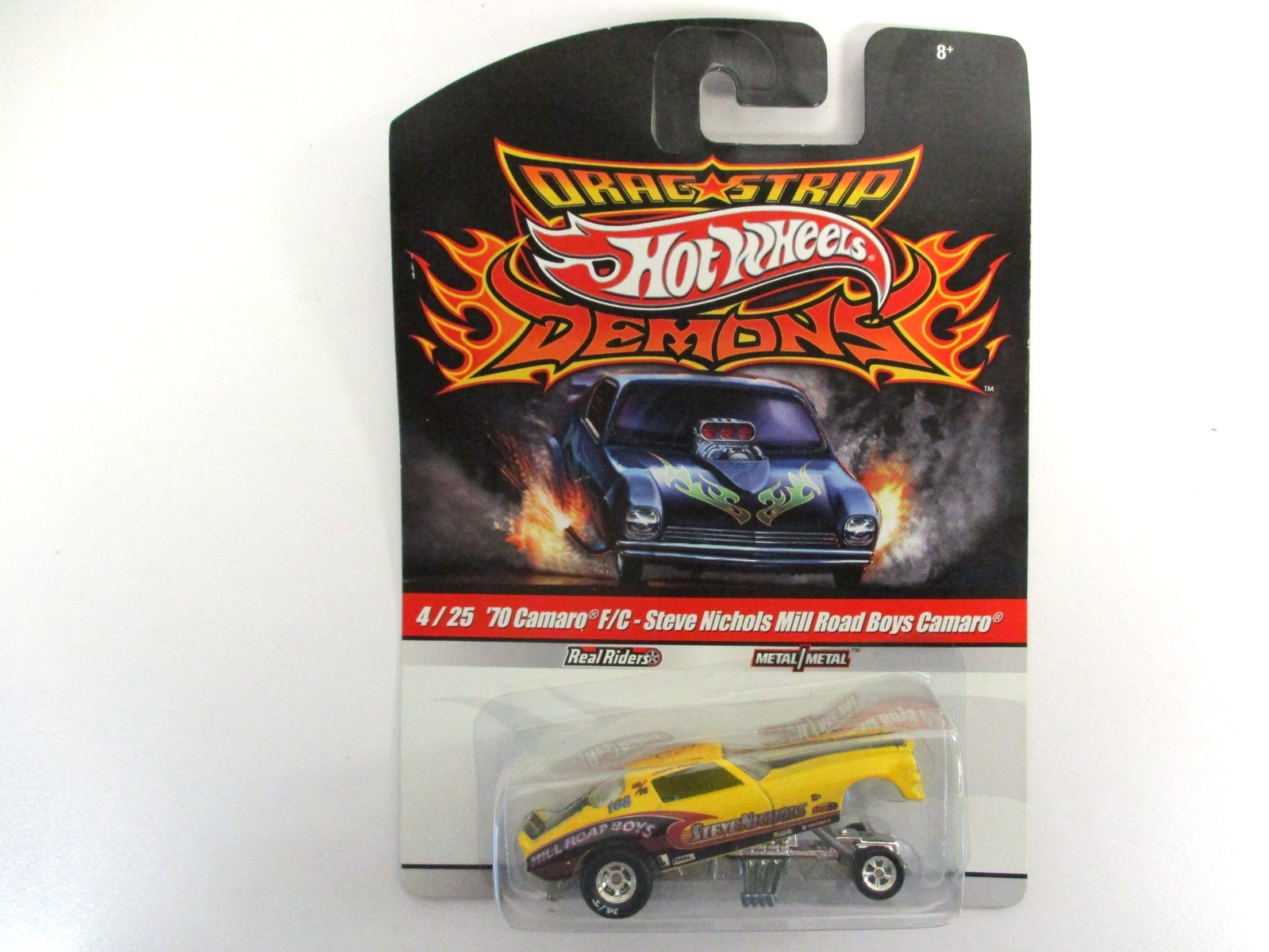 HOT WHEELS – DRAG STRIP DEMONS MILL ROAD BOYS 1970 CHEVROLET CAMARO FUNNY CAR