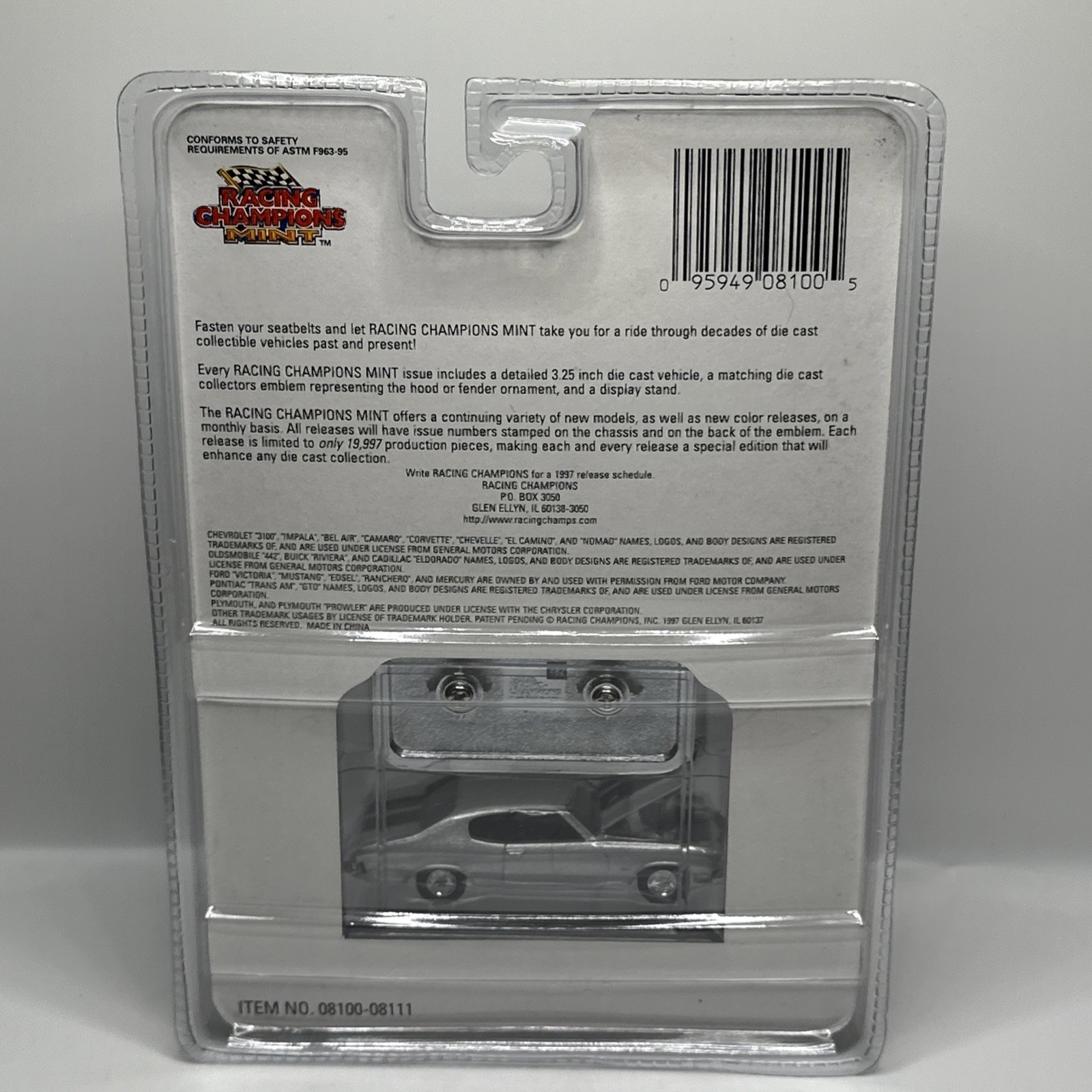 1997 RACING CHAMPIONS MINT EDITION 1970 CHEVY CHEVELLE SS – FAST SHIPPING