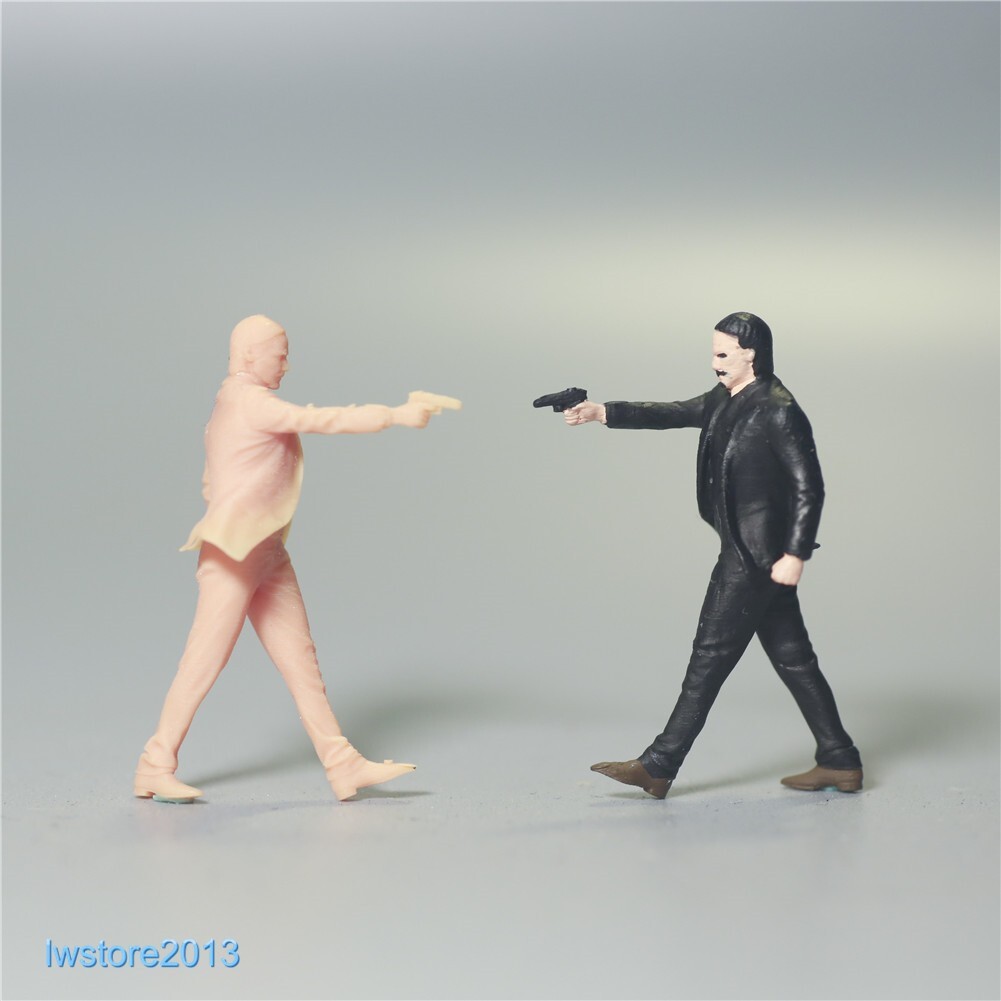 Unpainted 1/87 StarsReeves Scene Props Miniatures Figures For Cars Vehicles Toy