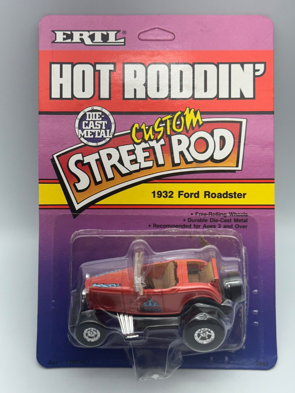 Ertl Hot Roddin’ 1932 Ford Roadster, Red, 3.5 inches, New in Box