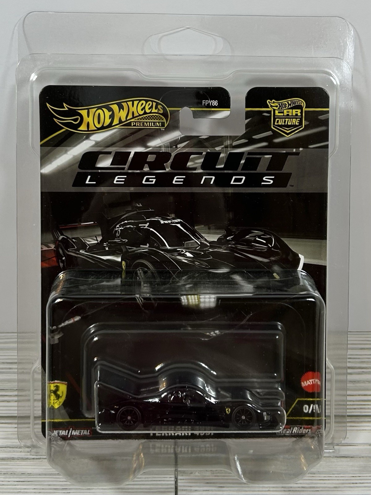 2025 Hot Wheels Premium Circuit Legends Ferrari 499P Black Chase 0/5 w/Protector