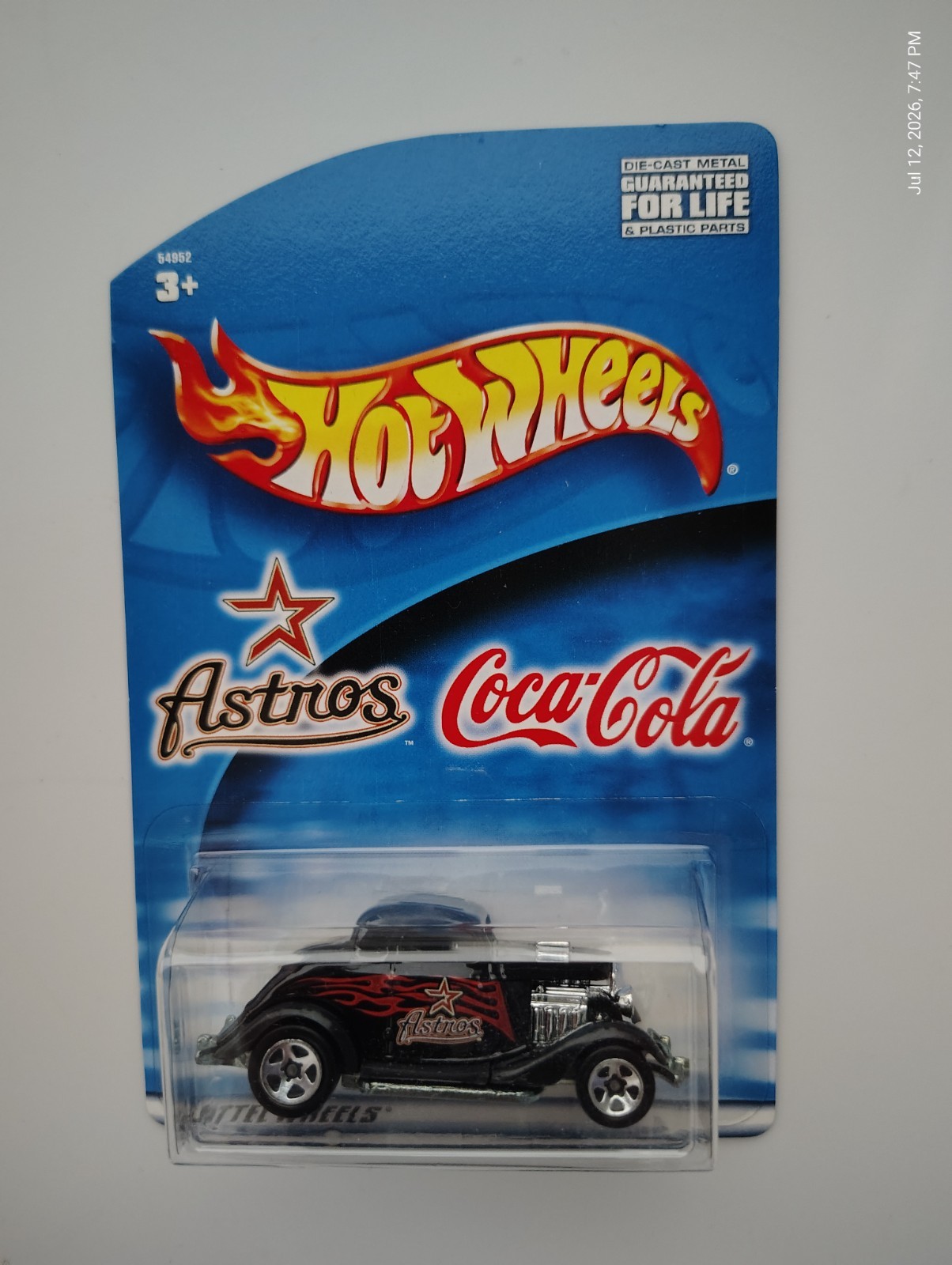 Hot Wheels – Lot of 3 – MLB Astros – Mustang + 3-Window 34 Ford + 57 T-Bird