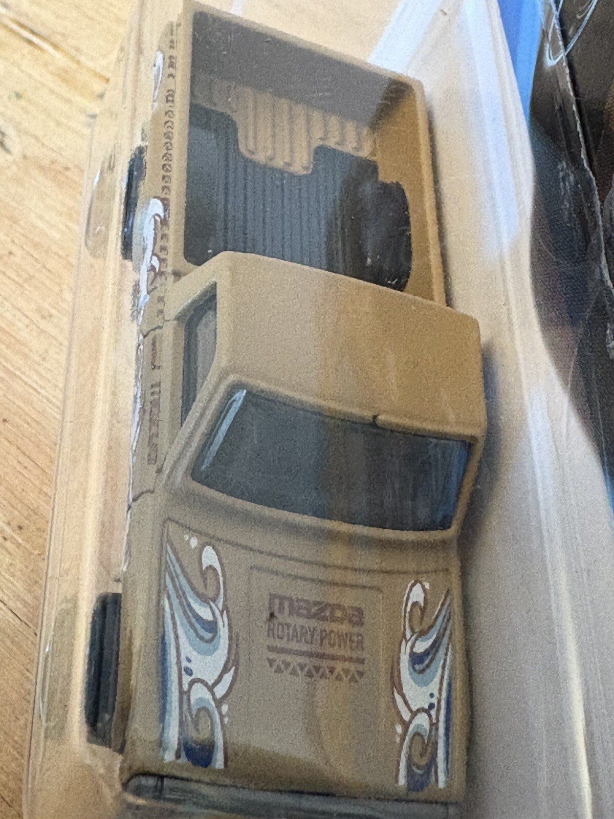 HOT WHEELS TAN MAZDA REPU 47/250 HW J-IMPORTS 2/5 DIECAST TOY TRUCK