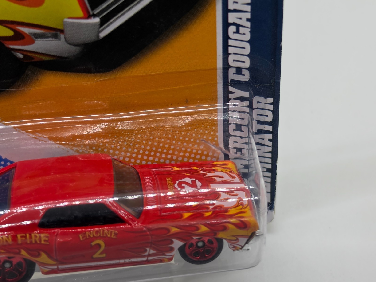 2012 Hot Wheels ’68 Mercury Cougar Eliminator HW Main Street Red 8/10 #168/247