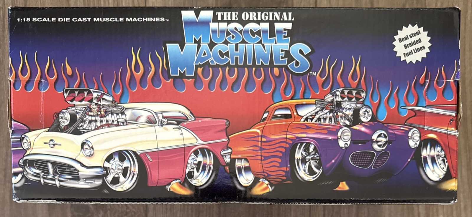 Muscle Machines 1/18 Scale Model Car 71169 – 1940 Sedan Delivery – Orange