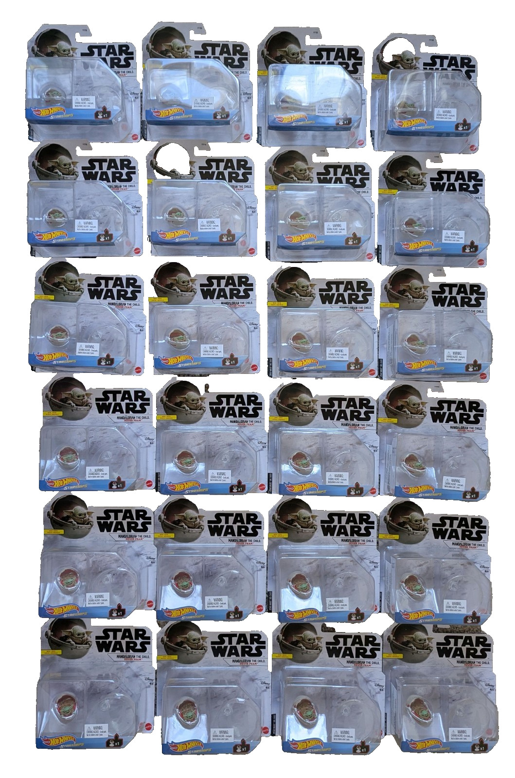 New! LOT of 24 Hot Wheels Starships $4 ea Mandalorian The Child Hover Pram FYT65