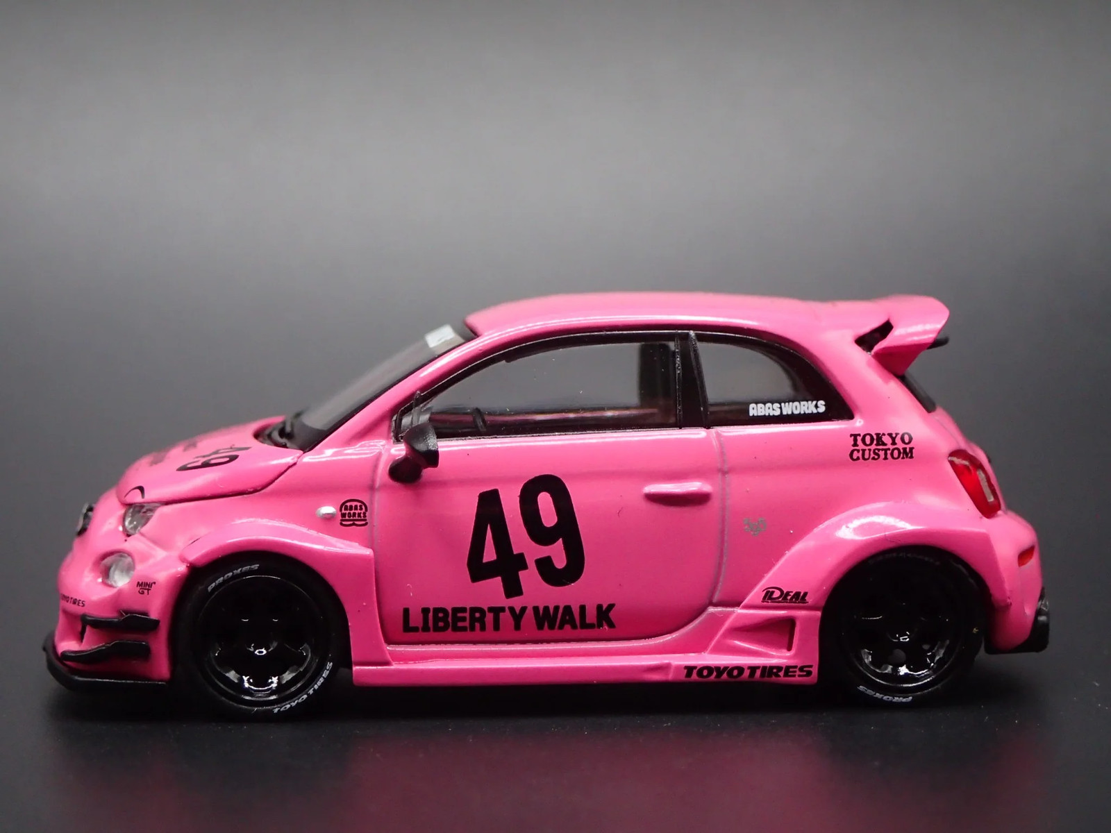 2007-2025 FIAT 500 LB WORKS ABAS WORKS ABARTH 595 1/64 SCALE DIECAST MODEL CAR
