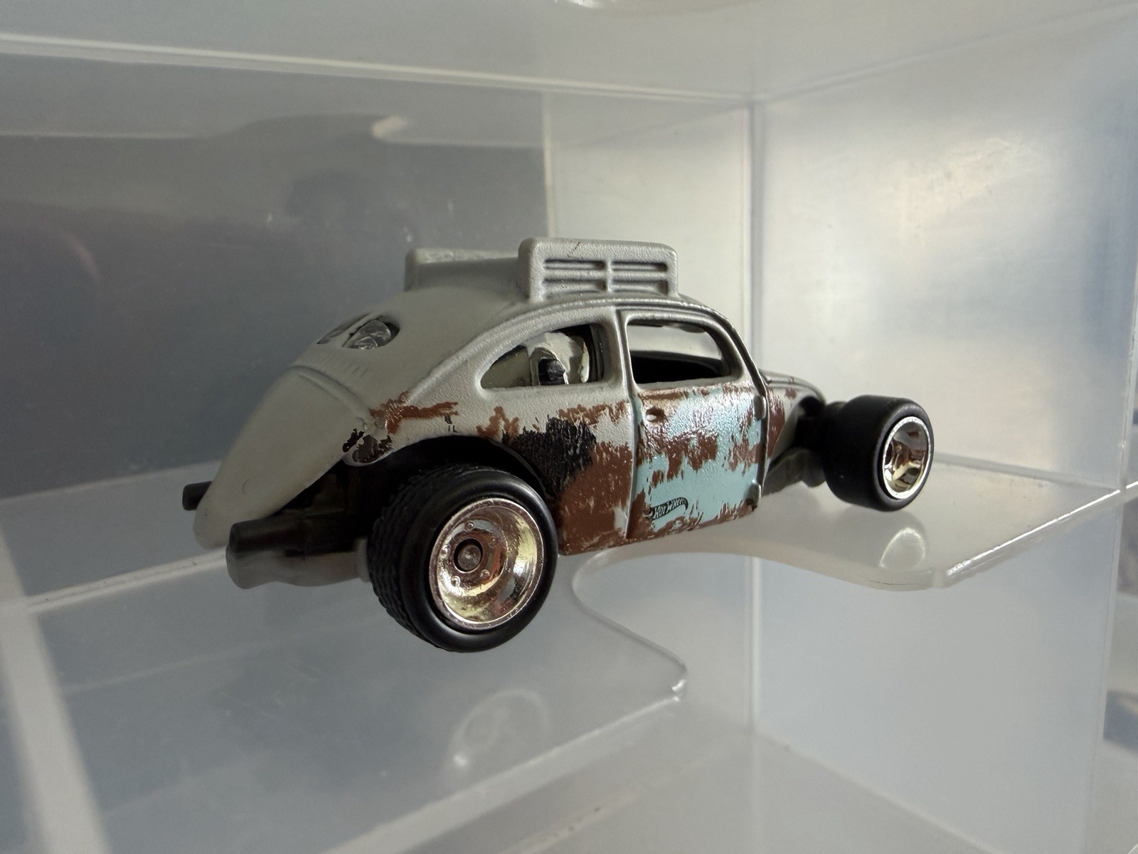Hot Wheels Volkswagen Beetle Custom – Real Rider Wheel Swap Rat Rod Hot Rod