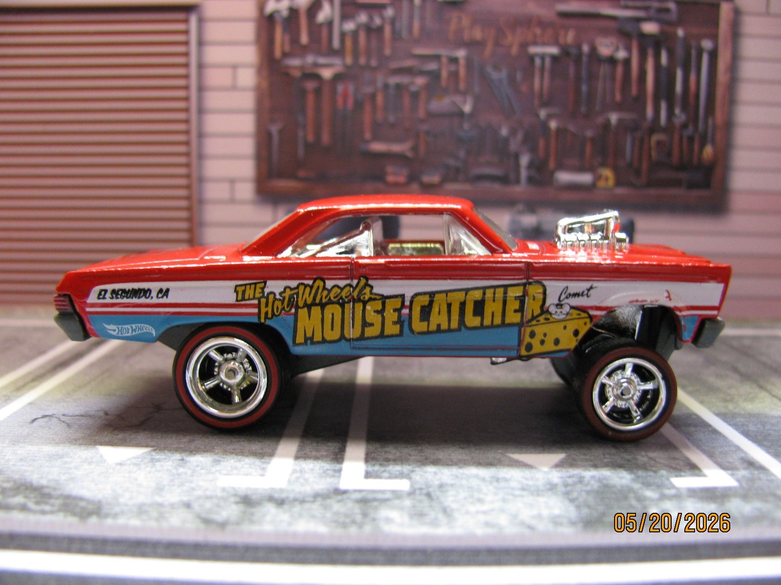 2025 Hot Wheels ’65 Mercury Comet Cyclone Gasser, w/Real Riders Wheel Swap