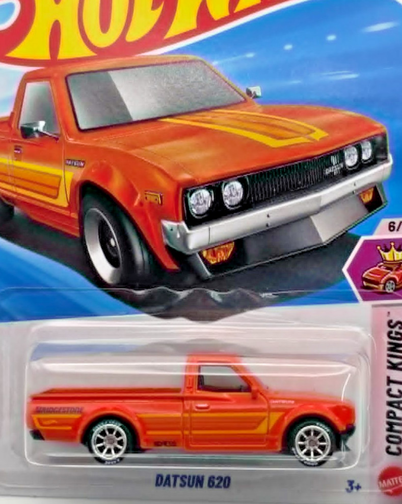 Hot Wheels Datsun 610 Truck Watanabe style wheels Real Riders wheel swap